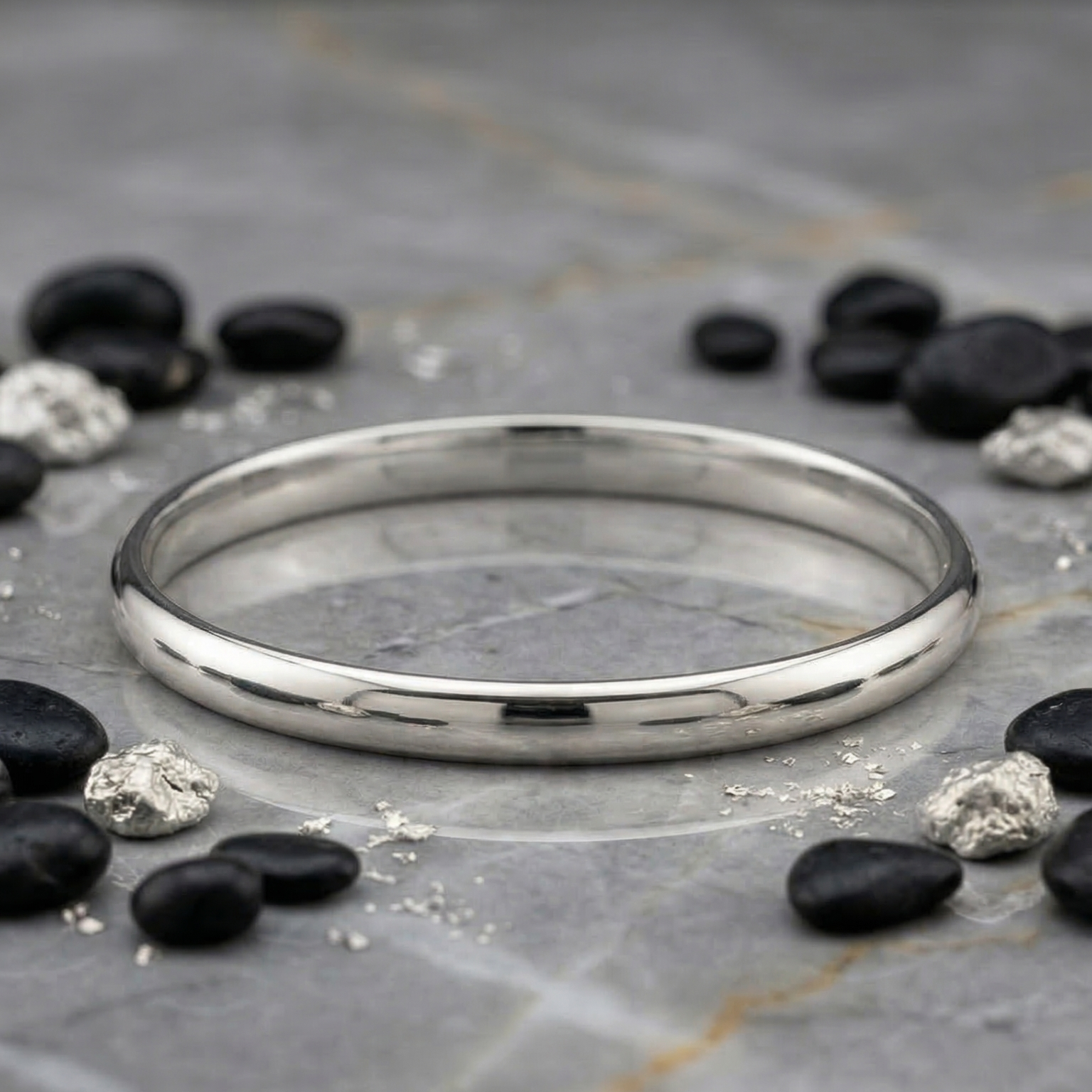 SwarnaSootra Classic Silver Kada