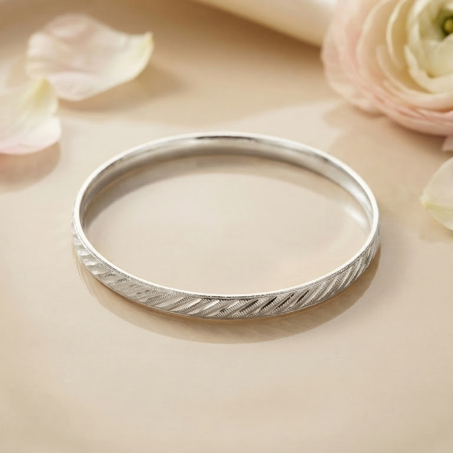 Swarna Veer Silver Kada Bracelet