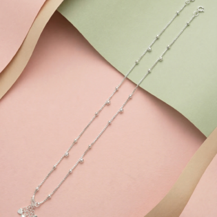 Nupura Glow Silver Anklet