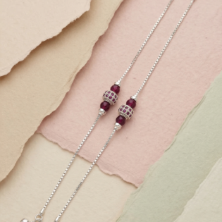 RatnaJewel Silver Anklet