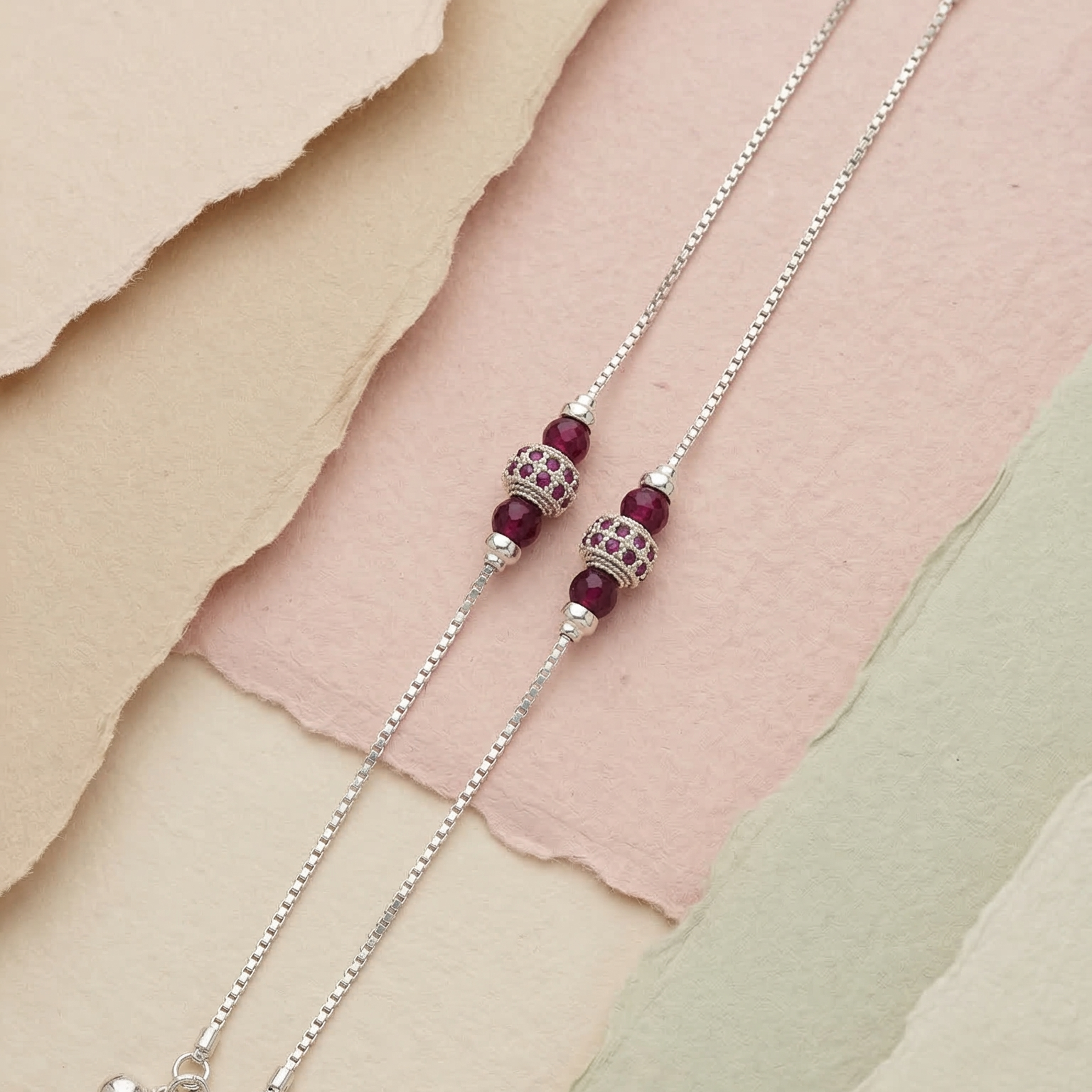 RatnaJewel Silver Anklet