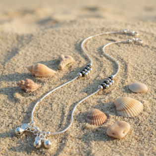 NoirBelle Sterling Silver Anklet