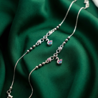 Swanira Grace Silver Anklet