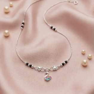 Swanira Grace Silver Anklet - Image 5