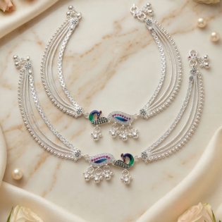 Morika Royale Silver Anklet - Image 3