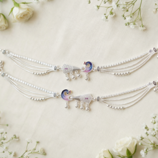 Mayuri Charm Silver Anklet - Image 3