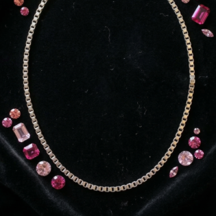 Velmira Cubique Silver Chain