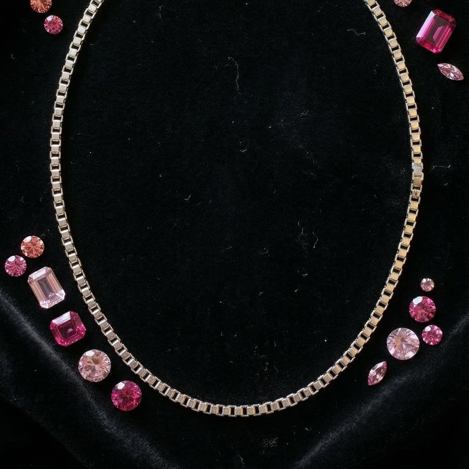 Velmira Cubique Silver Chain