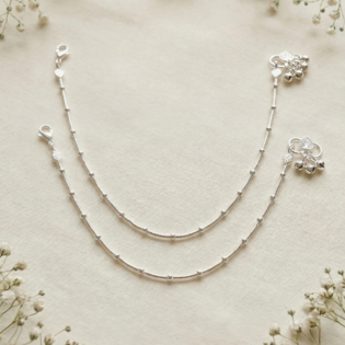 Chandrika Grace Silver Anklet