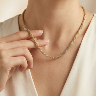Veloura Twistline Silver Chain - Image 2