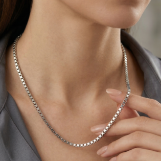 Velmira Cubique Silver Chain - Image 2