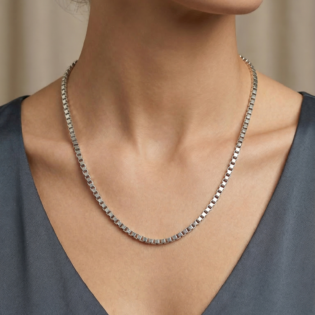 Velmira Cubique Silver Chain - Image 4